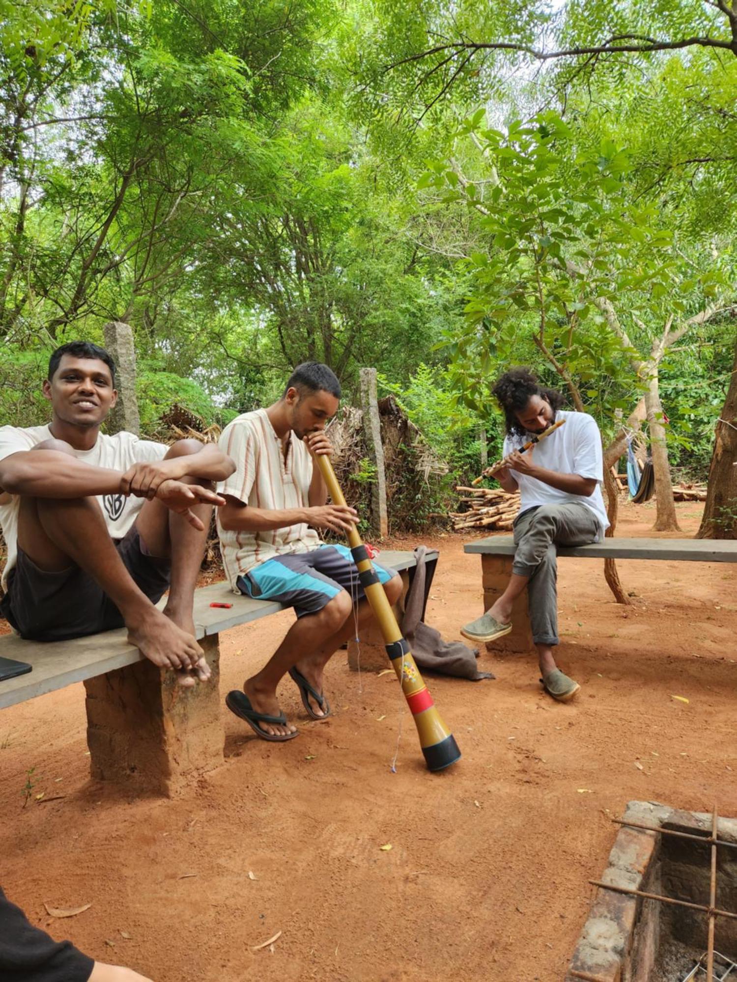 Nebula Nest Cafe & Hostel Auroville Extérieur photo